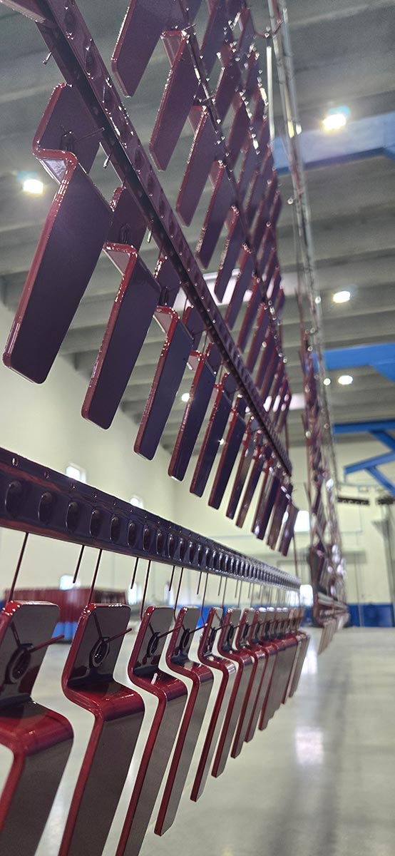 High-Volume Data Center Component Powder Coating - Robotic Application